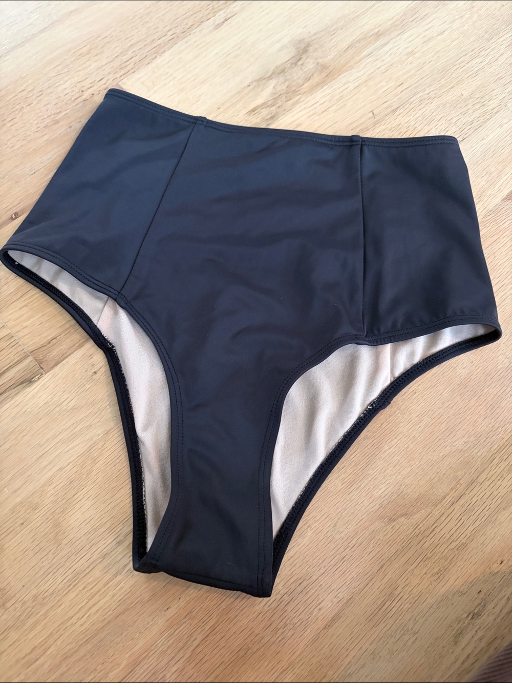 Kortni Jeane High-Waist Bikini Bottoms in Black